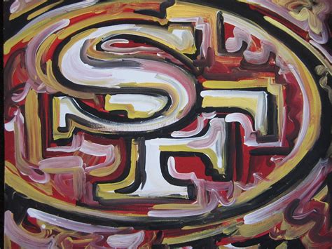 San Francisco 49ers Painting by Justin Patten Sports Art