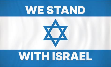 We Stand With Israel Flag – Colonial Flag