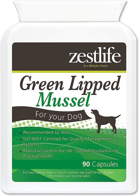 Zestlife Green Lipped Mussel for Dogs High Strength 90 capsules ...