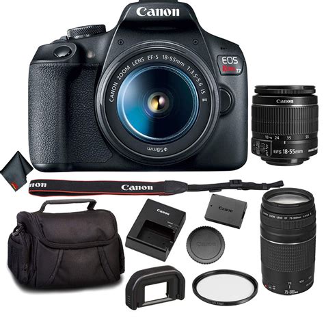 Canon EOS Rebel T7 DSLR Camera Bundle with 2 Lenses + MORE - Walmart.com - Walmart.com