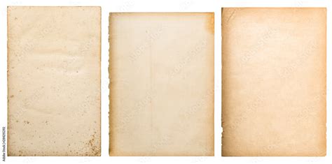 Old paper texture background worn book page isolated Stock 写真 | Adobe Stock