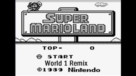 Super Mario Land - World 1 Remix - YouTube