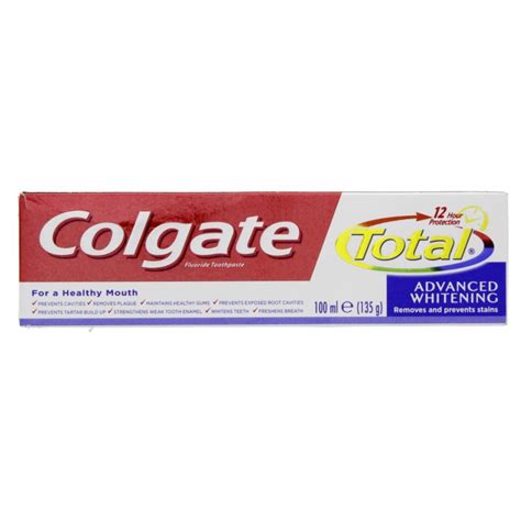 Colgate Fluoride Toothpaste Advanced Whitening 100 ml - MercatCo