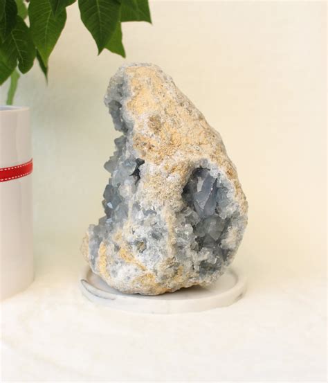 Celestine (Celestite) Geode - Shop natural citrine from Crystal Passion