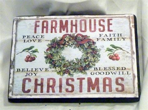 Farmhouse Christmas Sign, Wood Christmas Signs, Christmas Wall Decorations - Etsy