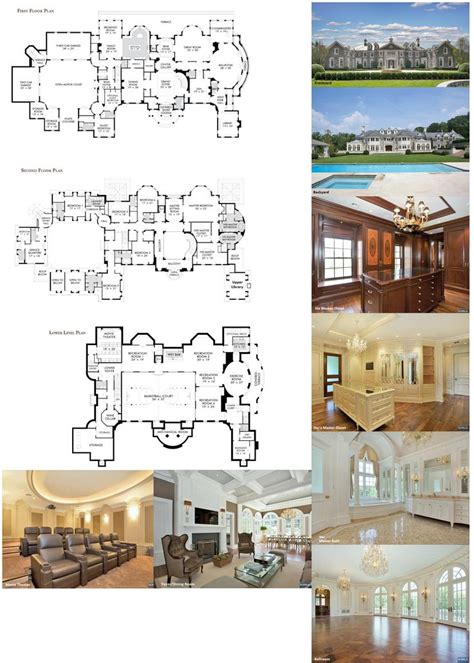 It has a ballroom! | Luxury ranch house plans, Mansion floor plan, House plans mansion