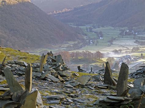 Slate, Castle Crag, Lake District, UK. | Lake district, Lake, Castle crags