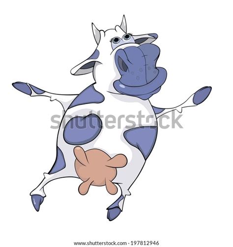 Blue Cow Cartoon Stock Illustration 197812946 | Shutterstock