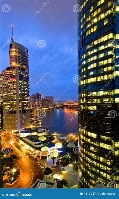 Brisbane City Skyline stock image. Image of high, australia - 4313987