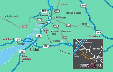 Bond's Mill :: Convenient location with easy access to the M4 and M5