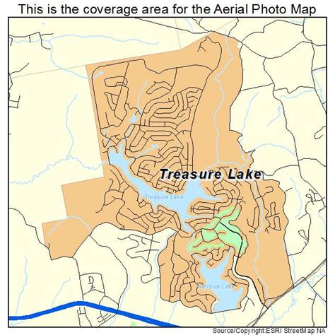 Aerial Photography Map of Treasure Lake, PA Pennsylvania