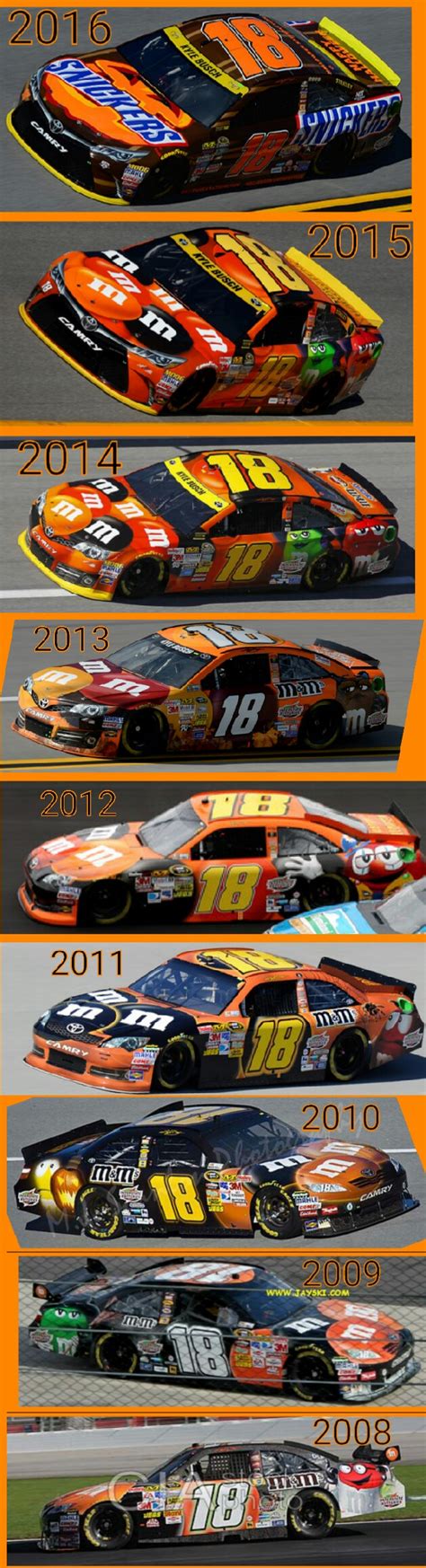 Kyle Busch Halloween Schemes over the years | Kyle busch motorsports ...