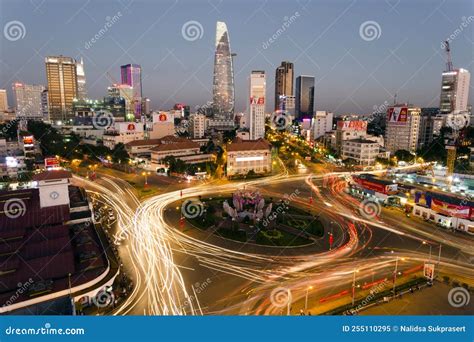 Ho Chi Minh City Vietnam Skyline Editorial Image - Image of building ...