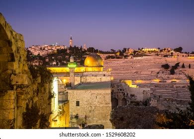 Jerusalem Panorama Night Israel Stock Photo 1529608202 | Shutterstock