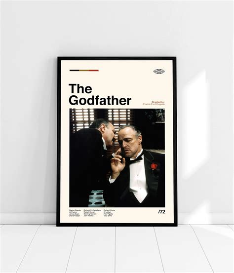 The Godfather Poster the Godfather Movie Poster Minimalist - Etsy