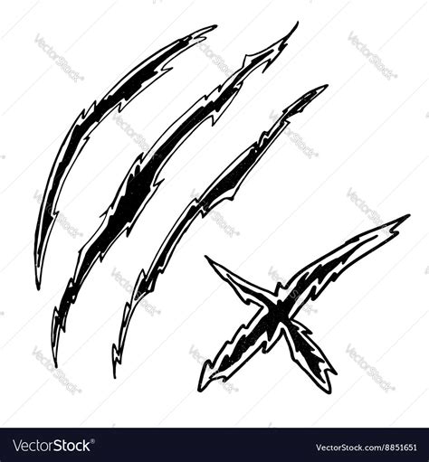 Dragon or monster claws Royalty Free Vector Image