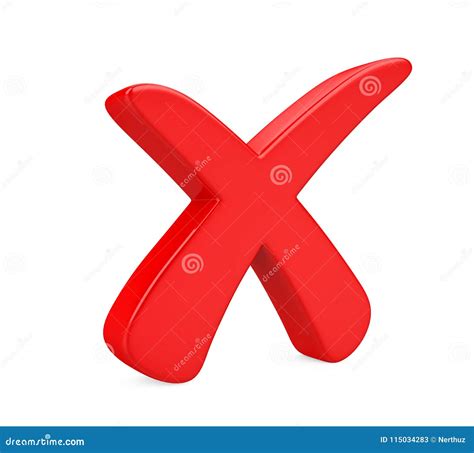 Wrong Cross Symbol Isolated Stock Illustration - Illustration of stop, reject: 115034283