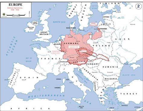 Map of German Expansion (1936-1939)