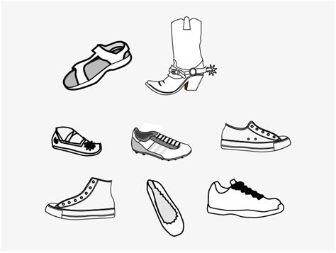 Shoes Outline Clip Art