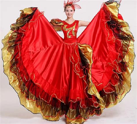 Women Flamenco Dance Dress Adult Paso Doble Dance Dress Flamenco Costume Girl Flamenco Dancing ...