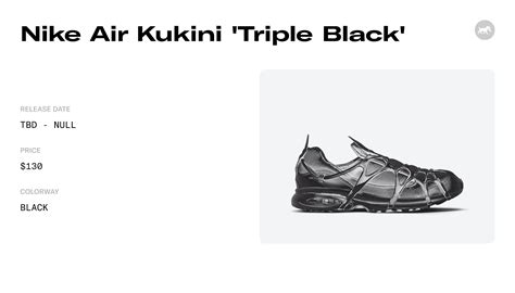 Nike Air Kukini 'Triple Black' - DV0659-001 Raffles and Release Date