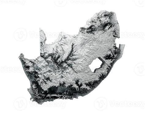 South Africa Topographic Map 3d realistic South Africa map Color 3d illustration 27243773 PNG