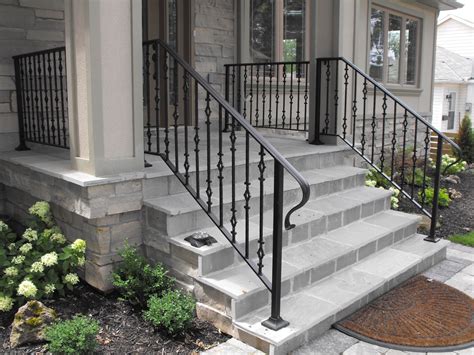 Residential - LaurCoat | Exterior stair railing, Exterior stairs ...