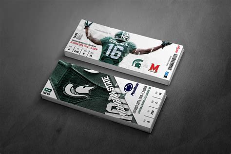 MSU Football Tickets on Behance