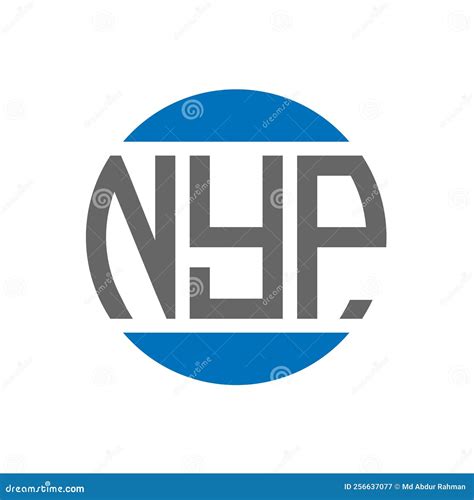 NYP Letter Logo Design on White Background. NYP Creative Initials Circle Logo Concept Stock ...