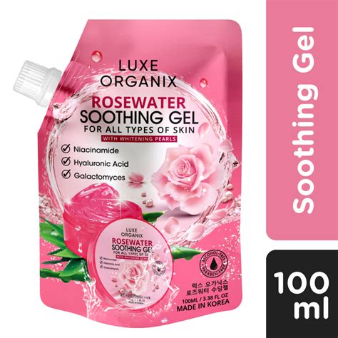 Rosewater Soothing Gel 100ml – Luxe Organix Australia