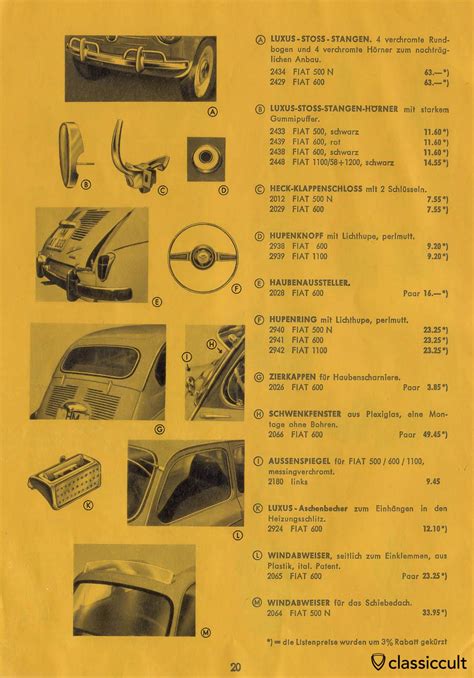 Vintage VW Beetle Accessories Catalog 1957-1965 | Vw beetle accessories ...