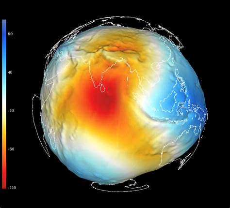 GOCE geoid height of Asia Click for full size