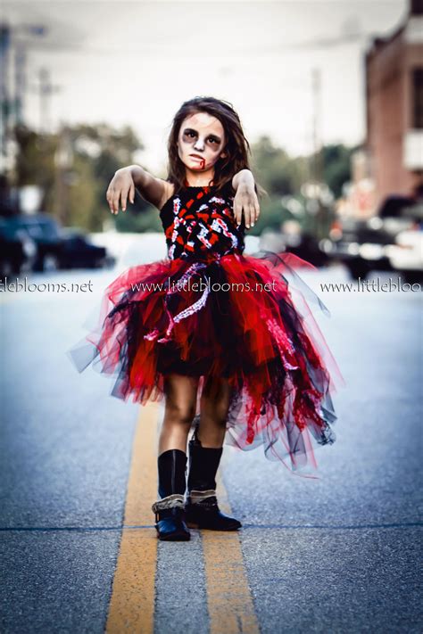 Zombie Tutu Costume - Little Blooms The Zombie Tutu Costume is a magnificently scary costume ...