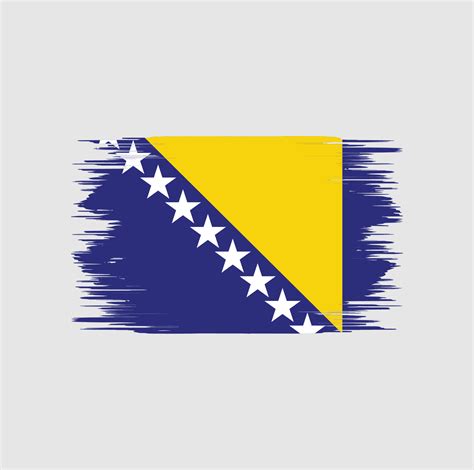 Bosnia Herzegovina Flag Brush 6996685 Vector Art at Vecteezy