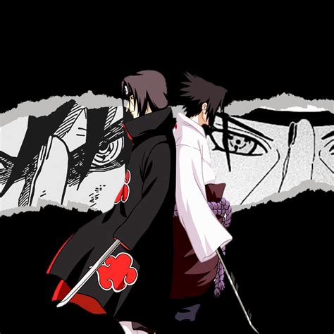 2048x2048 Resolution Itachi vs Sasuke 4K Naruto Ipad Air Wallpaper ...