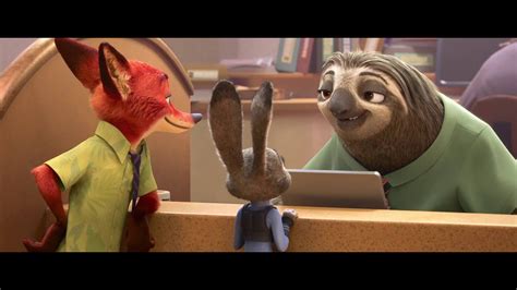 Zootopia - Sloth Scene Sped Up (Normal Speed) - YouTube