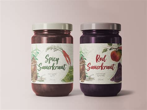 Design of a jar label on Behance