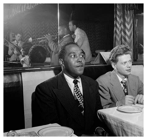 Charlie Parker watching Dizzy Gillespie perform in New York, circa 1947 ...