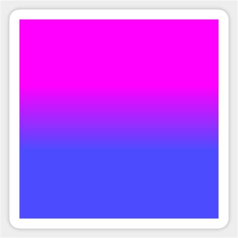 Neon Blue and Hot Pink Ombré Shade Color Fade - Ombre Shade - Sticker ...