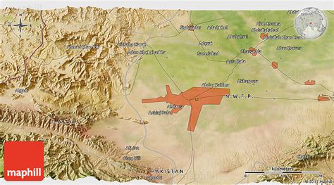 Satellite 3D Map of Peshāwar