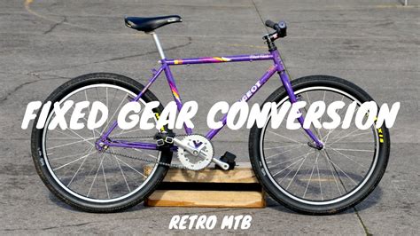 Fixed Gear Conversion - Retro MTB - YouTube