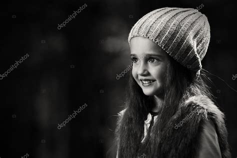 Little smiling girl in hat Stock Photo by ©korolOK 79690892