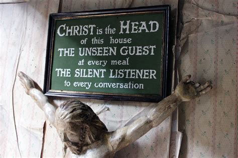 An Early 20thC Religious Plaque; ‘Christ is the Head of this House’ c. – Doe & Hope