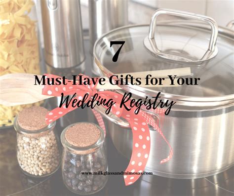 7 Must-Have Items for your Wedding Registry - Milk Glass and Mimosas