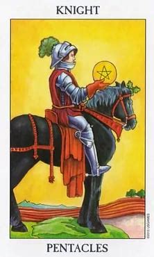 Knight of Pentacles as Love Outcome (Upright & Reversed) Tarot Card ...