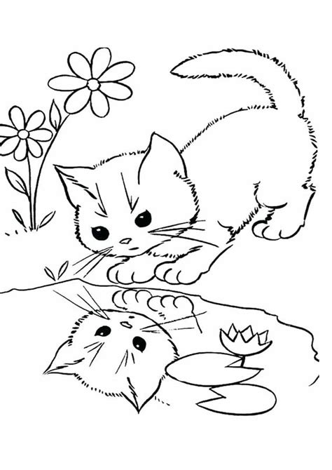 Free Kitten Coloring Pages