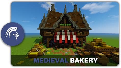 Minecraft Building Tutorial : How to build a Medieval Bakery - YouTube