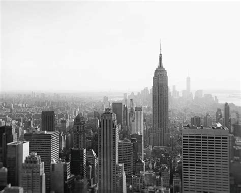 New York Skyline, Black and White Photography, New York Print, Empire ...