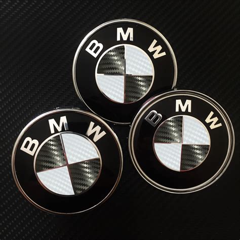 Black and White BMW Badge CARBON Decals 3D Carbon Fiber Vinyl - Etsy