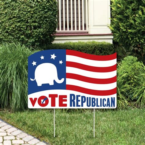 Republican Election Political Party Yard Sign Lawn | Etsy